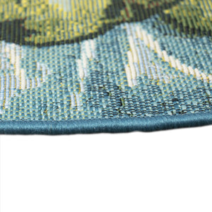 Trans Ocean Liora Esencia Frog & Lotus Indoor/Outdoor Non-slip Mat – Whimsical Green Garden Decor, 3'3"X2'1" Green Polypropylene,Polyester Ecn35961006