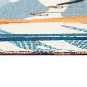 Trans Ocean Liora Manne Esencia Downhill Dog Indoor/Outdoor Non-slip Mat Featuring A Black Lab On Ski Adventure Off,White Polypropylene,Polyester Ecn34972411