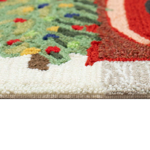 Trans Ocean Liora Manne Joy Ride Indoor/Outdoor Mat - Cheerful Holiday Pickup Truck Design For All Spaces Grey Polyester,Acrylic Ftp12184047