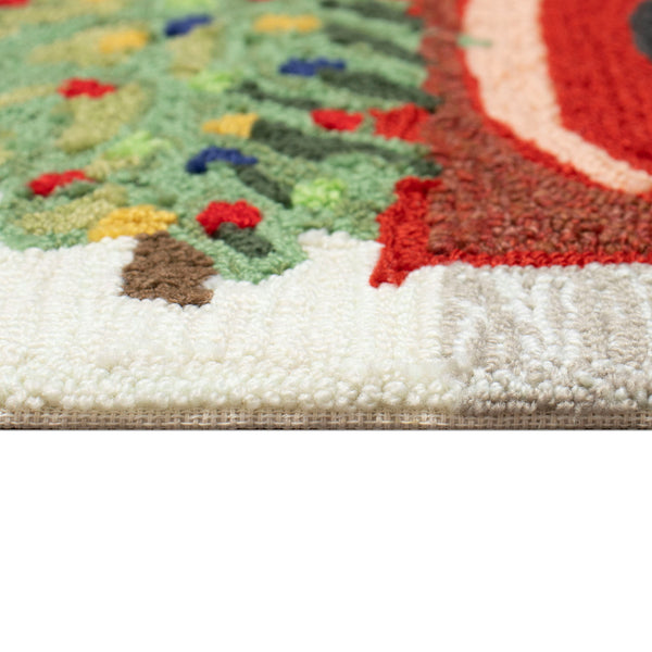 Trans Ocean Liora Manne Joy Ride Indoor/Outdoor Mat - Cheerful Holiday Pickup Truck Design For All Spaces Grey Polyester,Acrylic Ftp12184047