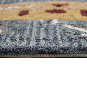 Trans Ocean Liora Manne Frontporch Hand-tufted Indoor/Outdoor Rug - Stylish Sports-themed Mat For Cabins Grey Polyester,Acrylic Ftp34242047