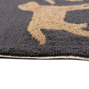 Trans Ocean Liora Manne Frontporch Indoor/Outdoor Rug - Charming Yellow Labs Design Perfect For Pet Lovers Grey Polyester,Acrylic Ftpr5457547