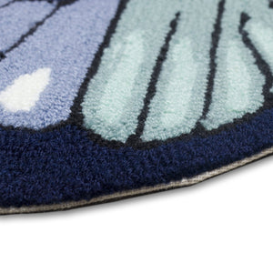 Trans Ocean Liora Manne Frontporch Monarch Indoor/Outdoor Area Rug - Stunning Butterfly Design For Any Space Blue Polyester,Acrylic Ftpf3459603