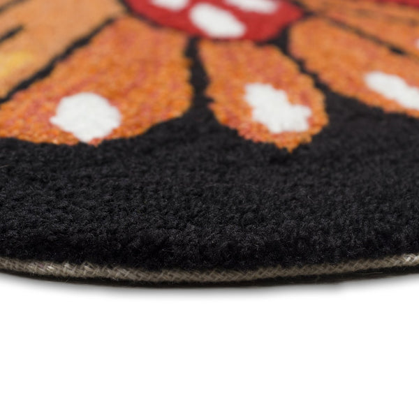 Trans Ocean Liora Manne Frontporch Monarch Indoor/Outdoor Area Rug - Stunning Butterfly Design For Any Space Orange Polyester,Acrylic Ftpf3459617