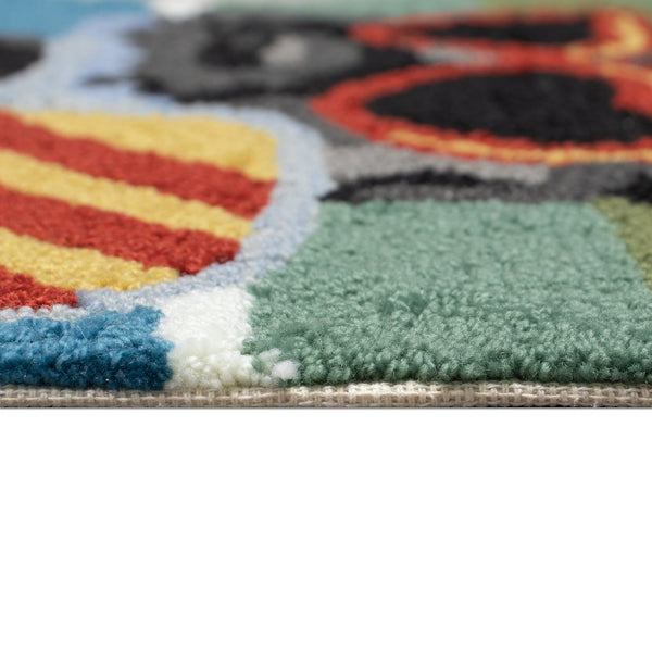 Trans Ocean Liora Manne Frontporch Pickled Pups Indoor/Outdoor Rug - Whimsical Pet Design For All Spaces Multi Polyester,Acrylic Ftp12465944