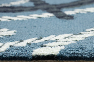 Trans Ocean Liora Manne Frontporch Captain's Wheel Indoor/Outdoor Mat - Nautical Design For Stylish Spaces Blue Polyester,Acrylic Ftp34467203