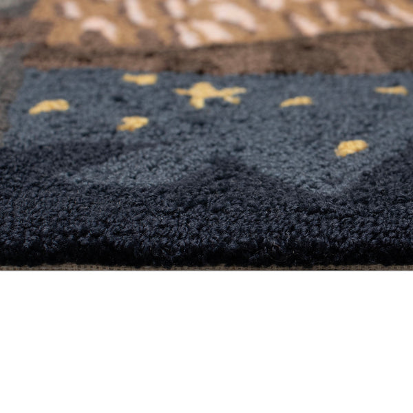 Trans Ocean Liora Manne Frontporch Owl Family Indoor/Outdoor Mat – Cozy Graphic Rug With Charming Night Scene Navy Polyester,Acrylic Ftp23467333