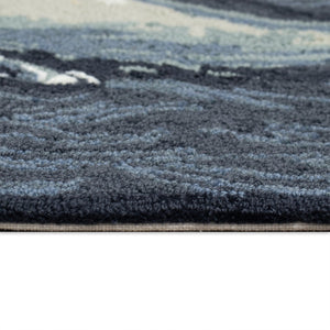 Trans Ocean Liora Manne Frontporch Whale Indoor/Outdoor Mat - Stunning Coastal Design For Modern Spaces Blue Polyester,Acrylic Ftp12471804