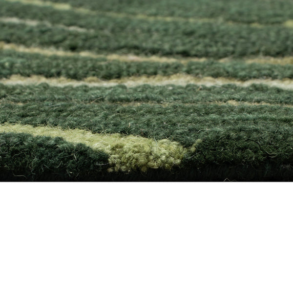 Trans Ocean Liora Manne Horizon Ribbons Indoor Area Rug - Hand Tufted Wool With Contemporary Wave Design Green Wool Pile Hrn57786516