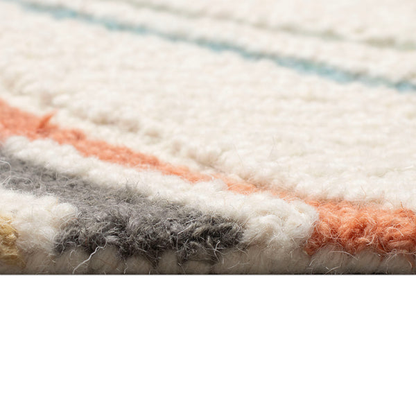 Trans Ocean Liora Manne Horizon Ribbons Indoor Area Rug - Hand Tufted Wool With Contemporary Wave Design Ivory Wool Pile Hrnr8786523