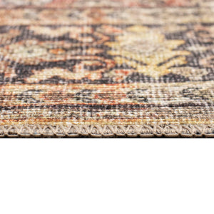 Trans Ocean Liora Manne Inspirations Sarouk Indoor Area Rug – Elegant Floral Medallion Design For Any Space Orange Polyester Isp80111537