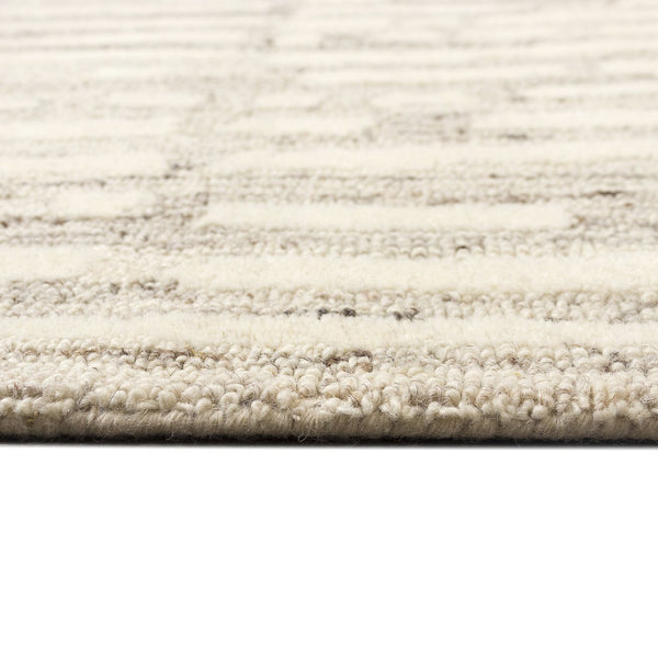 Trans Ocean Liora Manne Madison Shadow Area Rug 2' X 7'6" - Hand Tufted Wool With Stylish Transitional Stripes Natural Wool Mair8956012