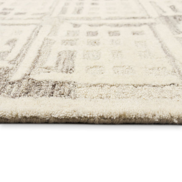 Trans Ocean Liora Manne Madison Indoor Area Rug - Hand-tufted Wool, Stylish Geometric Design, 2' X 7'6" Natural Wool Mair8956112