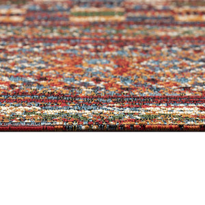 Trans Ocean Liora Manne Marina Tribal Stripe Indoor/Outdoor Pillow - Vibrant Geometric Accent For Any Space Red Polypropylene,Polyester Mna69805724