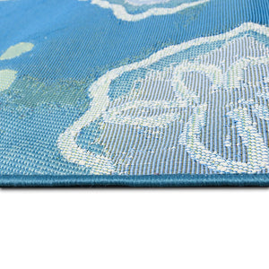 Trans Ocean Liora Manne Marina Jelly Fish Area Rug - Vibrant Coastal Design For Indoor/Outdoor Spaces Blue Polypropylene,Polyester Mna58815504