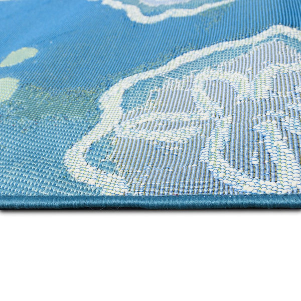 Trans Ocean Liora Manne Marina Jelly Fish Area Rug - Vibrant Coastal Design For Indoor/Outdoor Spaces Blue Polypropylene,Polyester Mna58815504