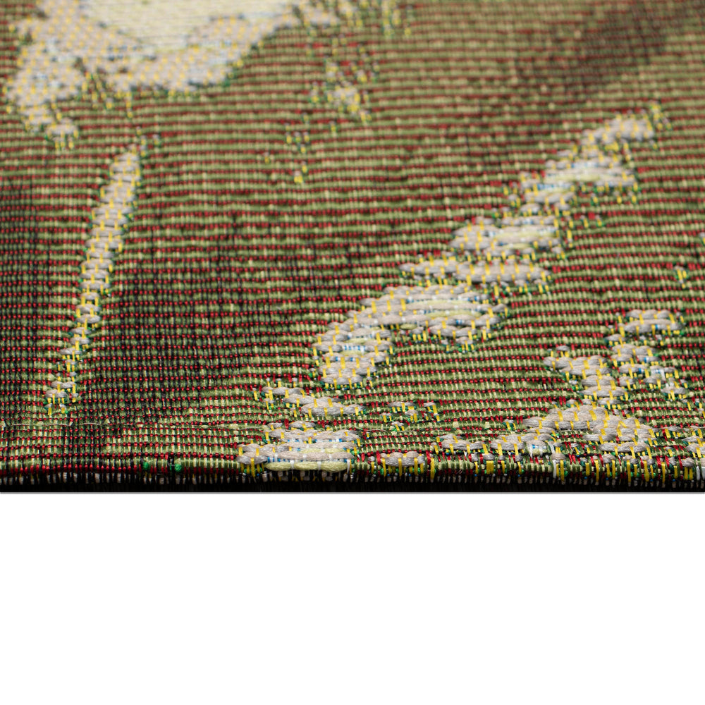 Trans Ocean Liora Manne Marina Palm Fan Area Rug - Vibrant Botanical Design For Indoor/Outdoor Spaces Green Polypropylene,Polyester Mna58818006