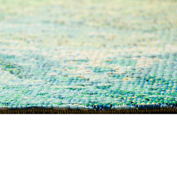 Trans Ocean Liora Manne Marina Botanical Indoor/Outdoor Area Rug - Vibrant Lotus Design For Fresh Spaces Green Polypropylene,Polyester Mna69818906