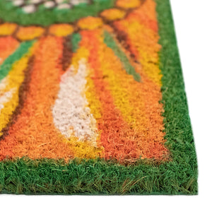 Trans Ocean Liora Manne Natura Sunflower Outdoor Mat - Vibrant Floral Design For A Bright, Welcoming Entryway Yellow Coir Ntr12203709