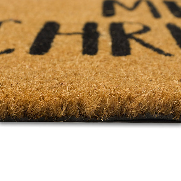 Trans Ocean Liora Manne Merry Christmas Santa Outdoor Mat - Festive 1'6" X 2'6" Coir Decor For Your Home Natural Coir Ntr12251412