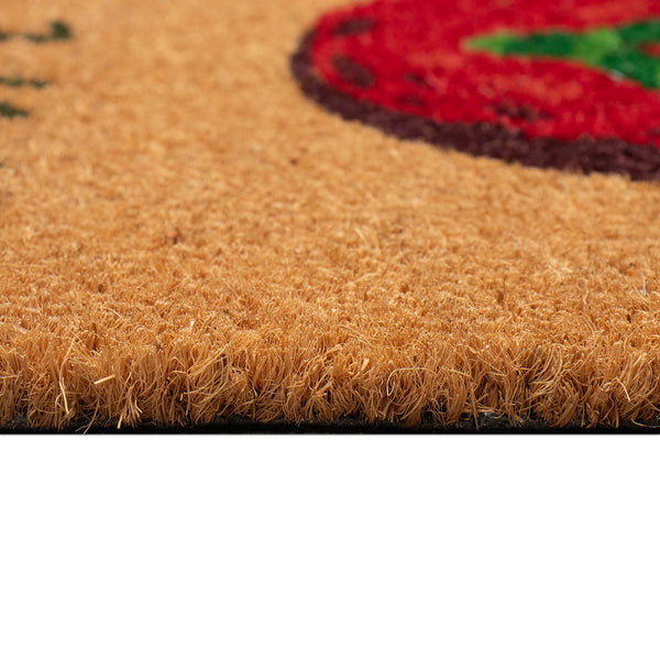 Trans Ocean Liora Wipe Your Mistletoes Outdoor Mat - Fun Coir Floor Decor With Festive Flip Flops, 1'6"X2'6" Natural Coir Ntr12253912