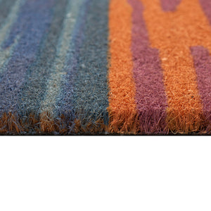 Trans Ocean Liora Manne Natura Sunset Outdoor Mat - Vibrant Twilight Scene With Tropical Trees For Your Space Multi Coir Ntr23254544