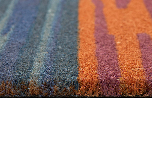 Trans Ocean Liora Manne Natura Sunset Outdoor Mat - Vibrant Twilight Scene With Tropical Trees For Your Space Multi Coir Ntr23254544