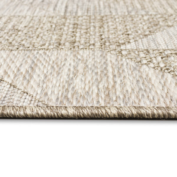 Trans Ocean Liora Manne Orly Angles Indoor/Outdoor Area Rug - Contemporary Geometric Design For Any Space Natural Polypropylene Olyr8648212