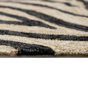 Trans Ocean Liora Manne Ravella Indoor/Outdoor Durable Zebra Print Area Rug - Stylish Addition To Any Space Black Polypropylene,Acrylic Rvlr8203348
