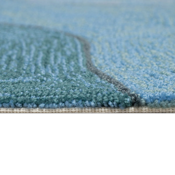 Trans Ocean Liora Manne Ravella Mykonos Indoor/Outdoor Area Rug - Coastal Contemporary Design For Any Space Blue Polypropylene,Acrylic Rvl46226703