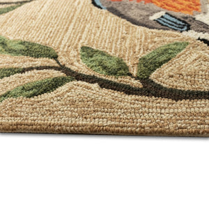 Trans Ocean Liora Manne Ravella Birds On Branches Indoor/Outdoor Area Rug - Whimsical Garden Decor Piece Natural Polypropylene,Acrylic Rvlr8227012