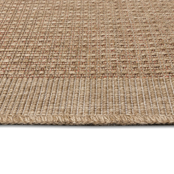 Trans Ocean Liora Manne Sahara Texture Border Indoor/Outdoor Area Rug - Elegant, Versatile Design For Any Space Rust Polypropylene,Polyester Sah45719014