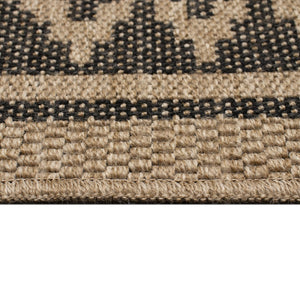Trans Ocean Liora Manne Sahara Diamond Border Area Rug – Stylish Indoor/Outdoor Accent With Geometric Design Natural Polypropylene,Polyester Sahs8719212