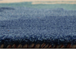 Trans Ocean Liora Manne Tivoli Plush Handmade Wool Area Rug - Contemporary Abstract Design For Elegant Spaces Multi Wool Tiv46814344