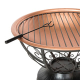 Safavieh Cancun Fire Pit Copper/Black PIT1003A