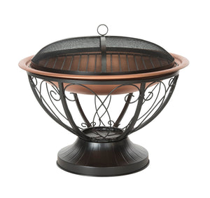 Safavieh Cancun Fire Pit Copper/Black PIT1003A