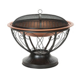 Safavieh Cancun Fire Pit Copper/Black PIT1003A