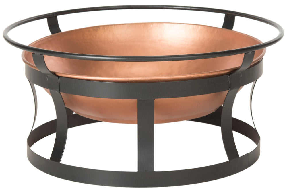 Safavieh BONAIR Copper & Black Fire Pit: Elegant Wood-Burning Design for Cozy Outdoor Gatherings & Ambiance PIT1012A