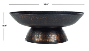 Safavieh GRENADA Fire Pit in Sturdy Black Metal - Stylish 30" Wood-Burning Design for Outdoor Gatherings PIT1013A