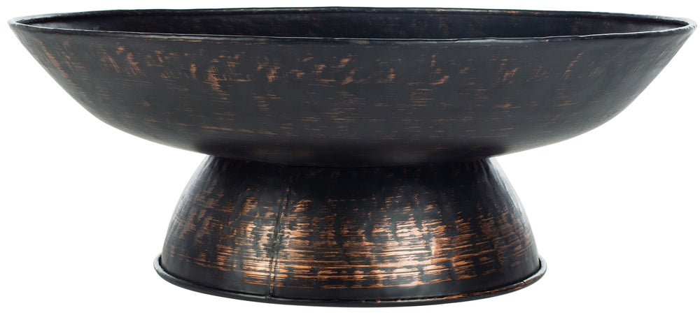 Safavieh GRENADA Fire Pit in Sturdy Black Metal - Stylish 30" Wood-Burning Design for Outdoor Gatherings PIT1013A