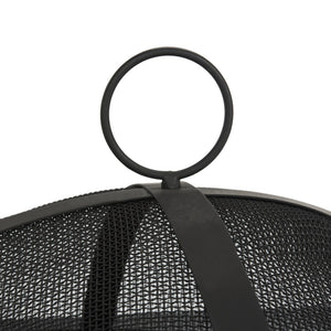 Safavieh LEROS Modern Square Fire Pit in Black Steel - Stylish, Durable & Perfect for Outdoor Entertaining PIT2002A