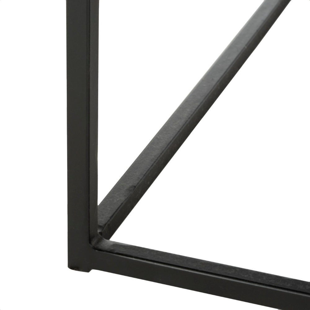 Safavieh LEROS Modern Square Fire Pit in Black Steel - Stylish, Durable & Perfect for Outdoor Entertaining PIT2002A