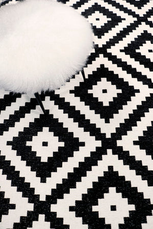 Pasargad Home Palermo Collection Geometric Power Loomed Area Rug, Soft & Durable Reversible Design   Pk-5003 5x8