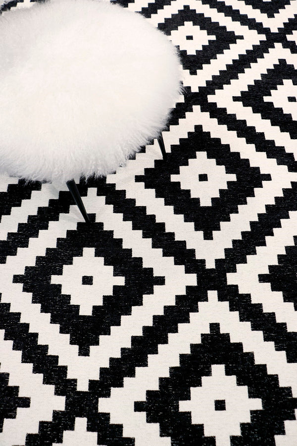 Pasargad Home Palermo Collection Geometric Power Loomed Area Rug, Soft & Durable Reversible Design   Pk-5003 5x8