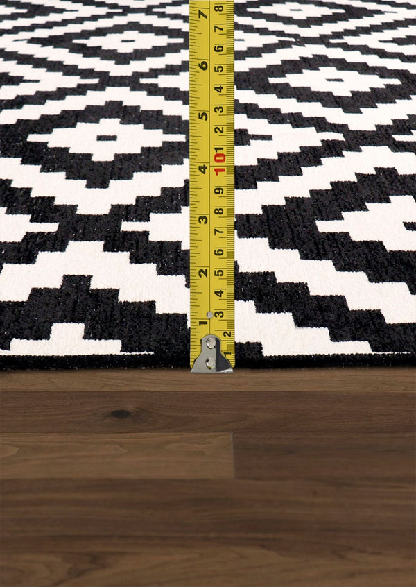 Pasargad Home Palermo Collection Geometric Power Loomed Area Rug, Soft & Durable Reversible Design   Pk-5003 5x8