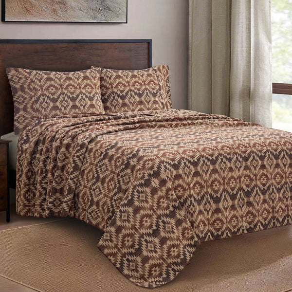 Hiend Accents Mesa Wool Blend Blanket Set - Cozy 3-piece Collection With Southwestern Patterns For Ultimate Comfort Multi Color 85% Polyester,15% Wool Pk1934-fq-oc