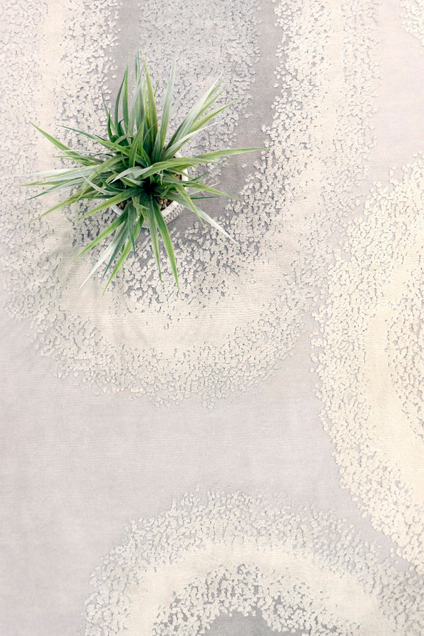 Pasargad Modern Collection Hand-knotted Silk & Wool Abstract Rug - Elegant Design For Sophisticated Homes   Pke-162 8x10