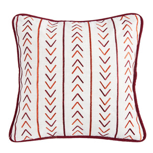 Hiend Accents Solace Embroidered Throw Pillow - Modern Southwestern Design For Elegant Home Decor Enhancement  Shell, 100% Polyester,Filling, 100% Waterfowl Feathers Pl3153