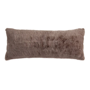 Hiend Accents Ruched Rabbit Lumbar Pillow - Luxurious Comfort With Elegant Ruching For Chic Home Décor Enhancement Blush Shell, 100% Polyester,Fill, 100% Waterfowl Feathers Pl5004-ls-bh