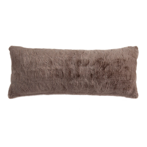 Hiend Accents Ruched Rabbit Lumbar Pillow - Luxurious Comfort With Elegant Ruching For Chic Home Décor Enhancement Blush Shell, 100% Polyester,Fill, 100% Waterfowl Feathers Pl5004-ls-bh